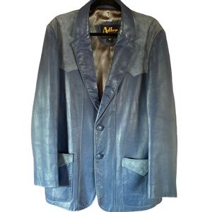 Vintage Alder Leather MFG. Co Made in CA Western Blazer
